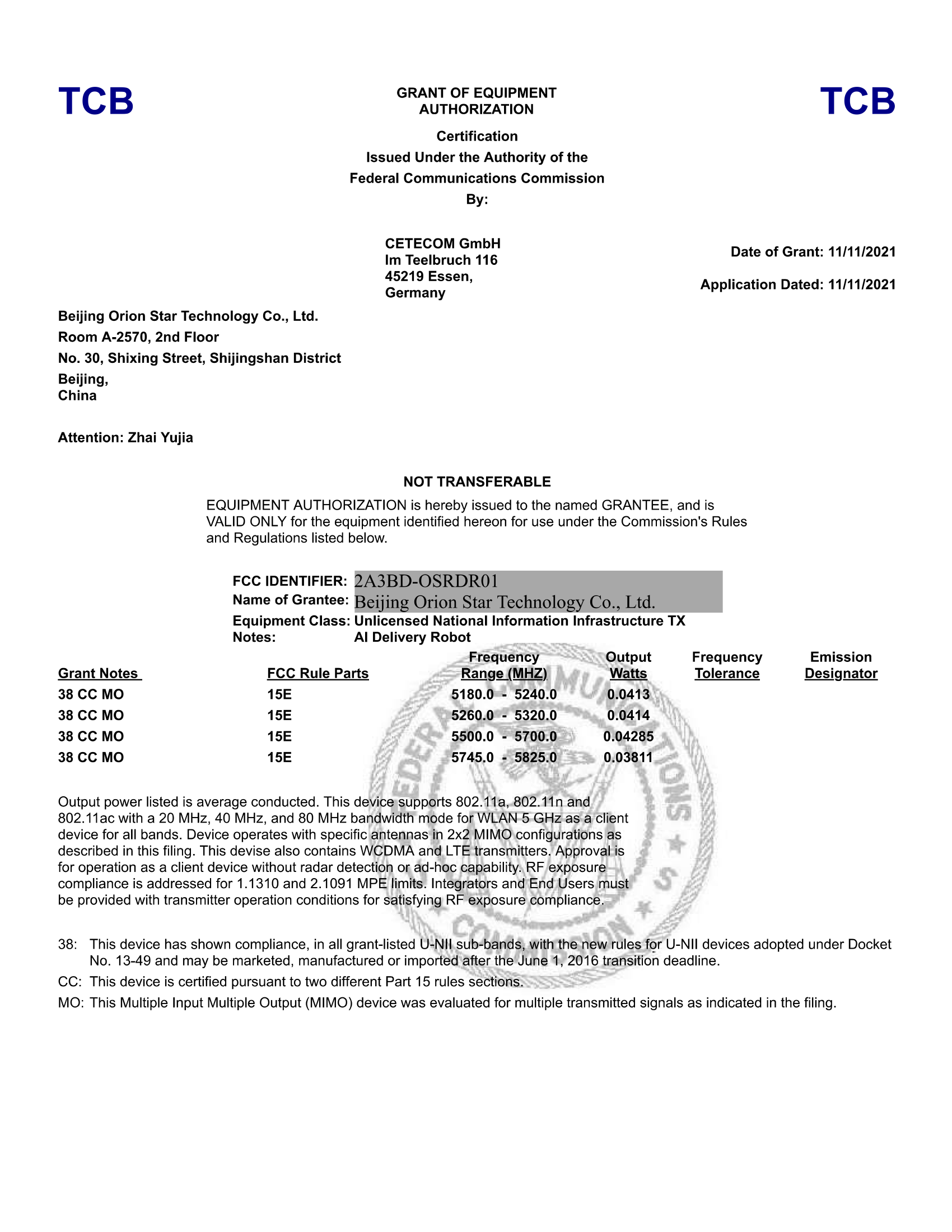 美国认证-certificate_2A3BD-OSRDR01_NII