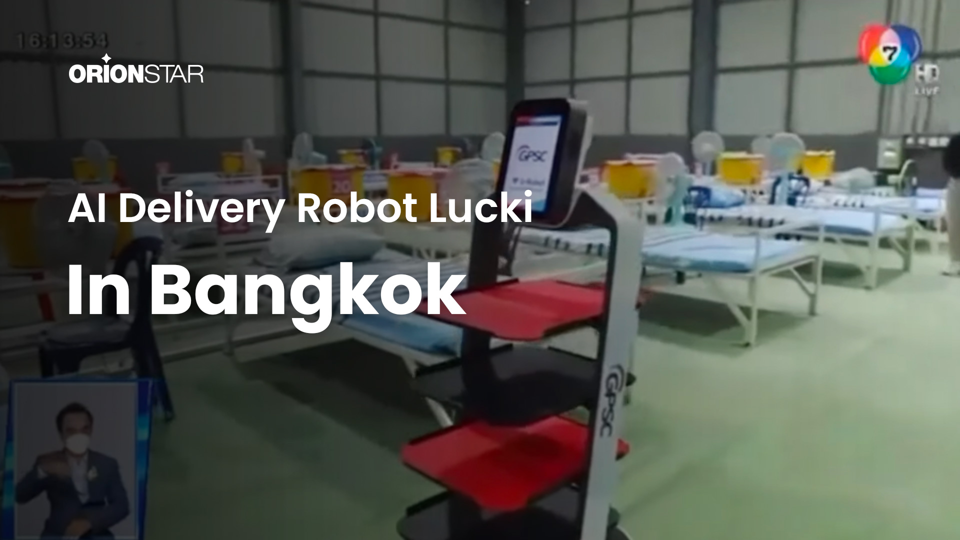 OrionStar Robots Work at Field Hospital Bangkok