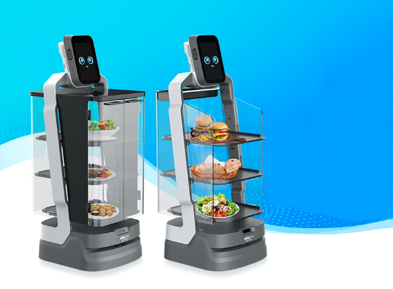 ラーメン屋 ロボット!?配送ロボットで、大盛りラーメンも安定に