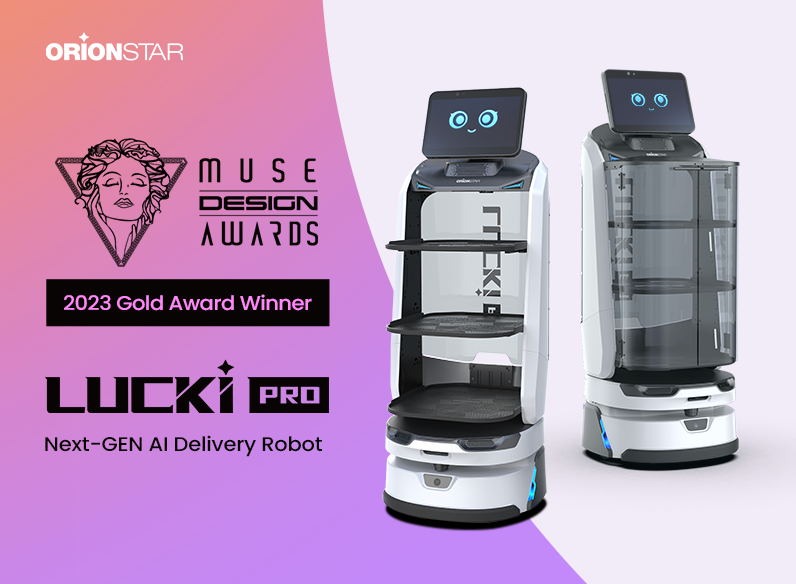LuckiBot Pro Won GOLD WINNER 2023 at MUSE DESIGN AWARDS in Robotics Category