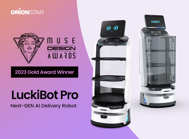 LuckiBot Pro Wins GOLD WINNER 2023 at MUSE DESIGN AWARDS in Robotics Category