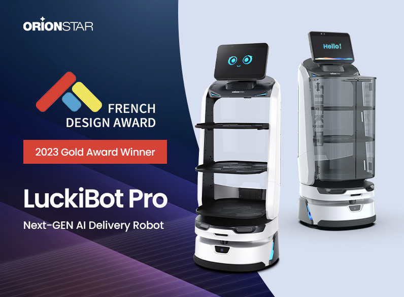 OrionStar's LuckiBot Pro Wins Gold in French Design Award for Digital & Electronic Devices Category