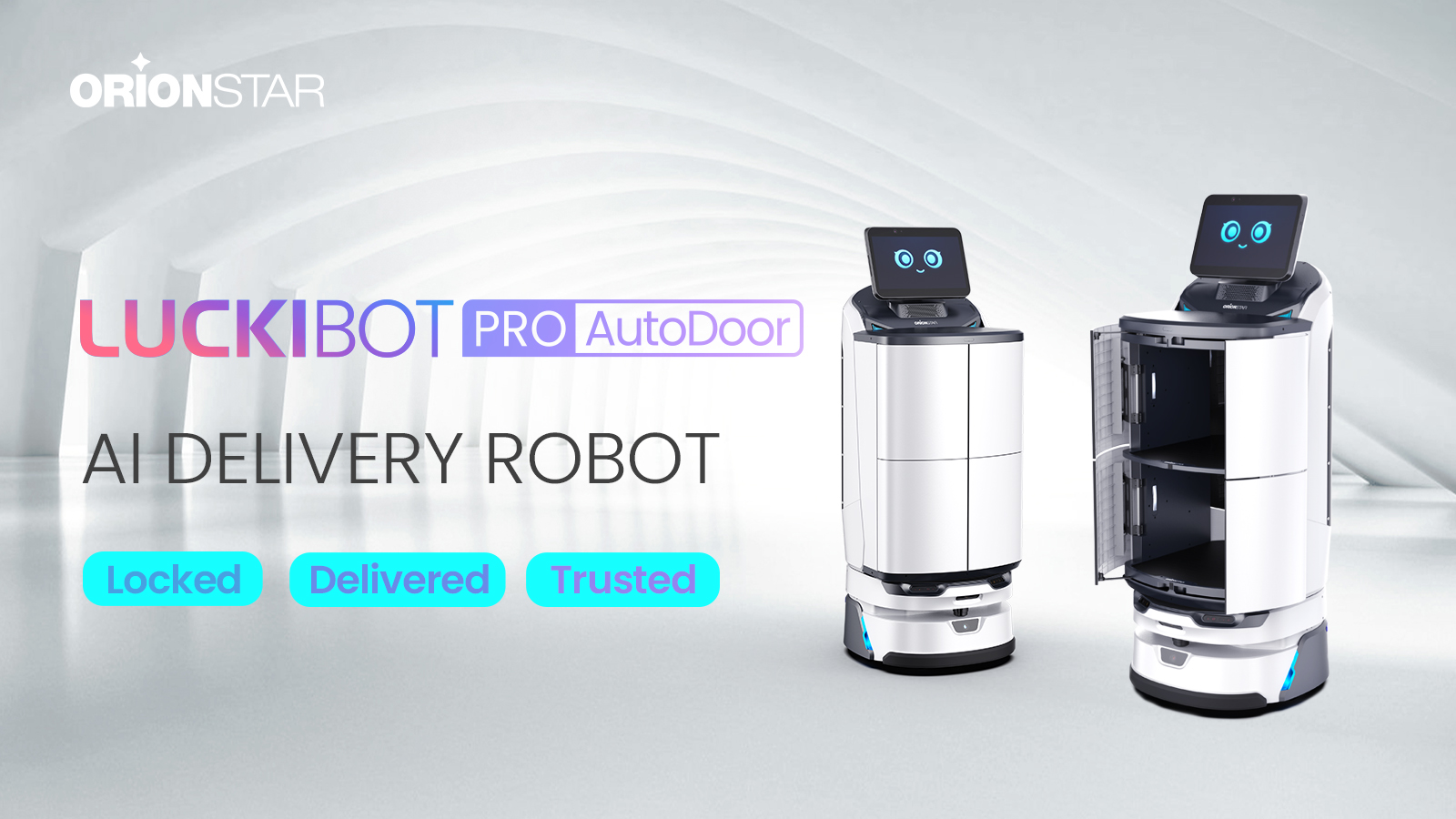 オリオンスターは誇りに思い、2024年により質の高い配送体験をもたらす新製品「LuckiBot Pro Autodoor」を発表いたします。