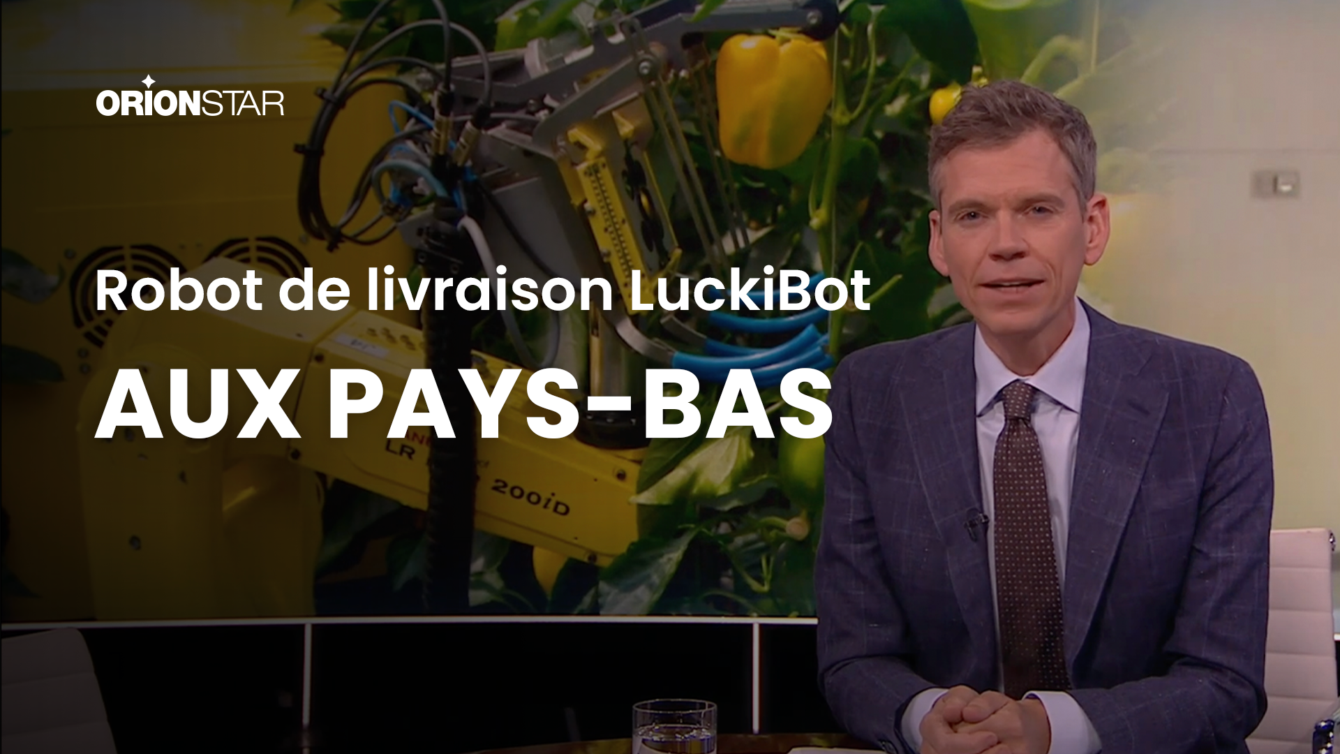 Les robots ORIONSTAR au journal télévisé des Pays-Bas.
