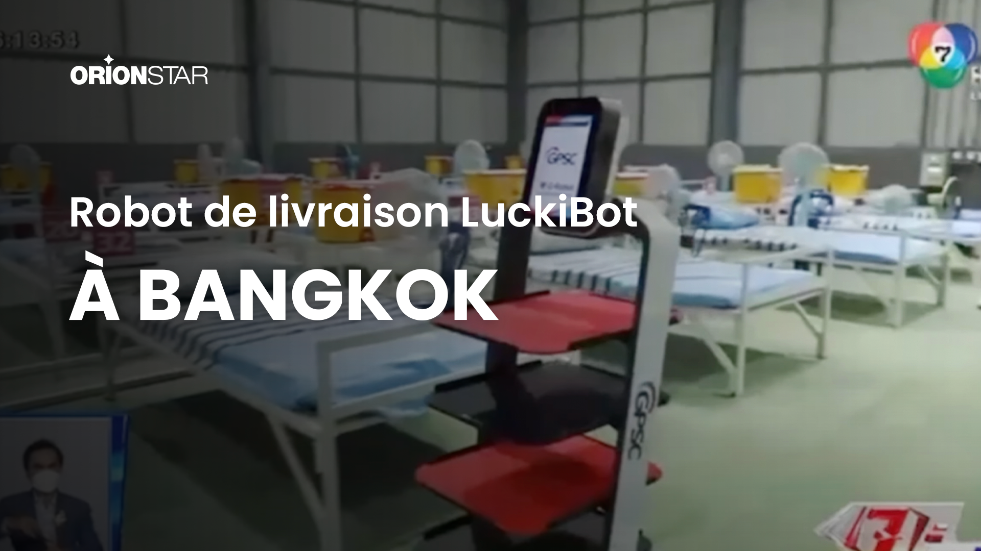 Les robots OrionStar travaillent à l'hôpital de campagne de Bangkok