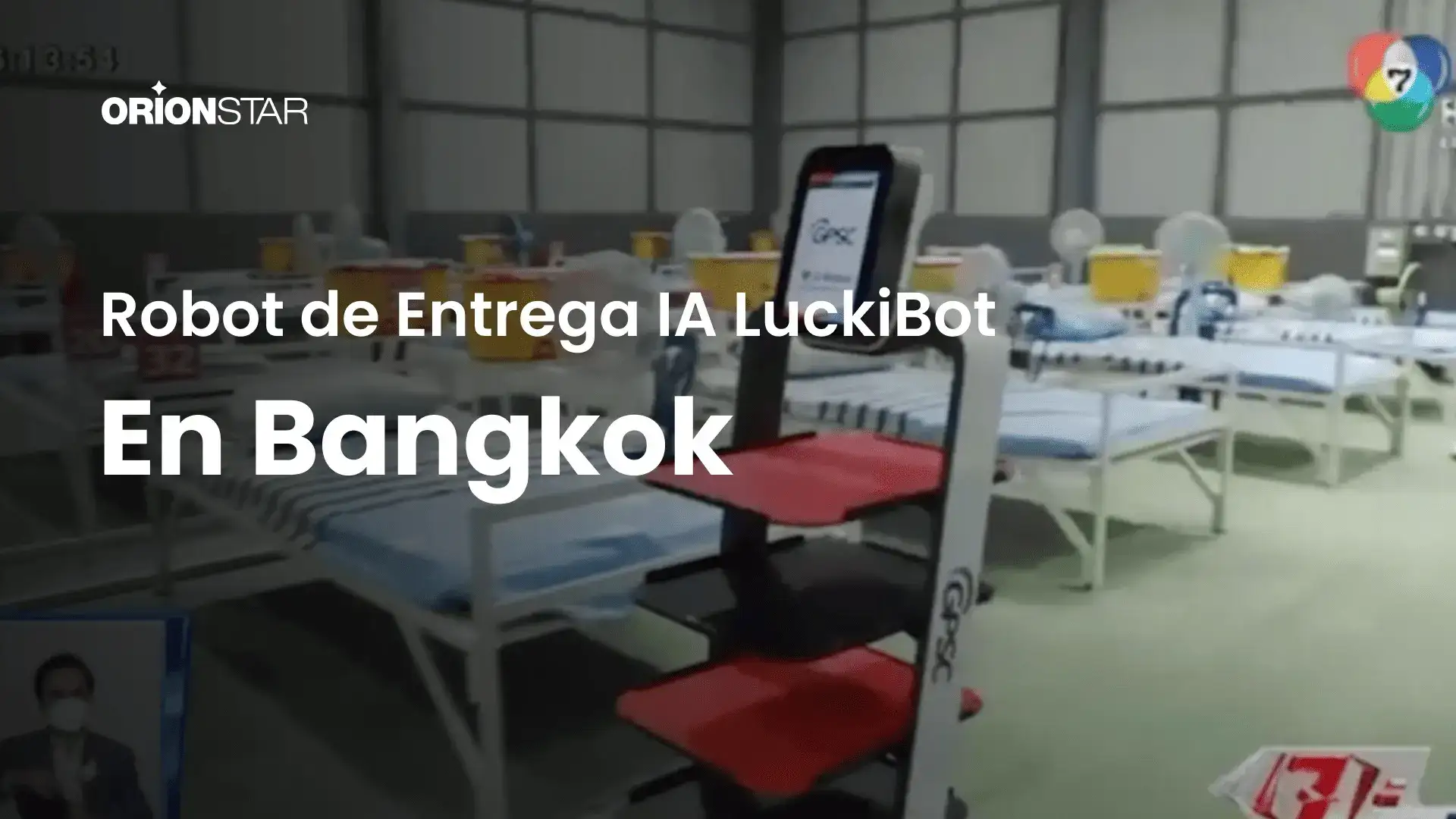 Los Robots OrionStar Trabajan en el Hospital de Campaña de Bangkok.