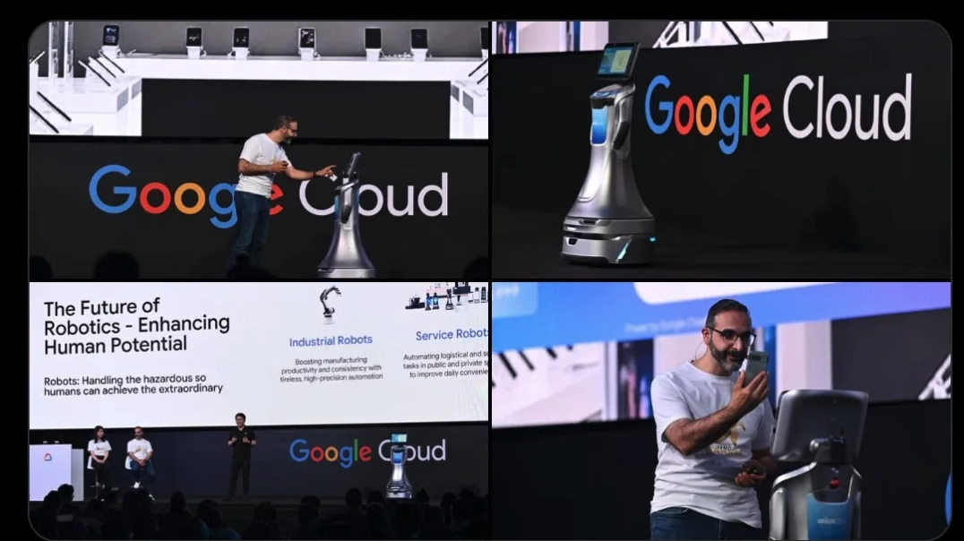 猎户星空机器人亮相 Google Cloud AI 亚洲峰会