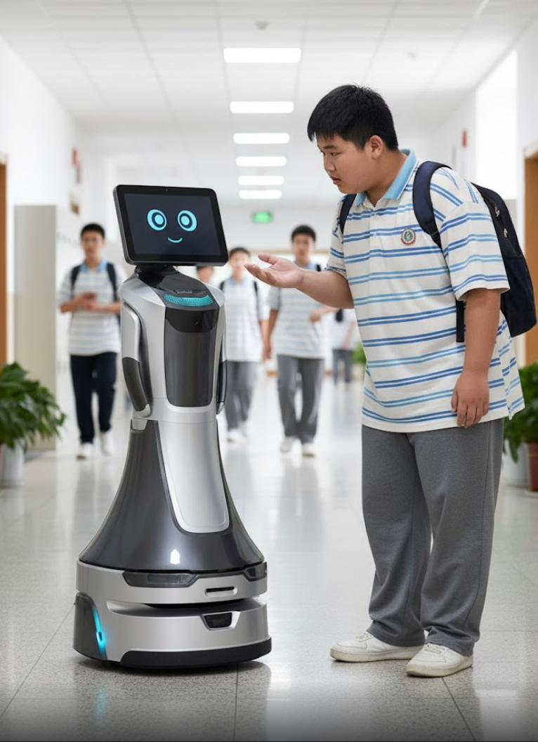 校园接待机器人成为教育数字化基础设施：猎户星空豹小秘的场景落地观察
