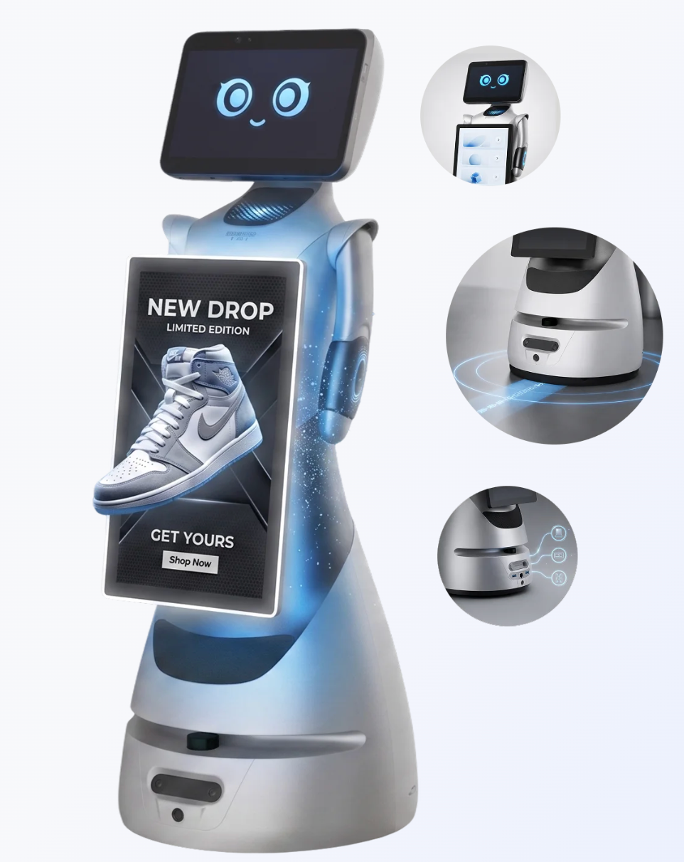 OrionStar GreetingBot AD: Der Leitfaden für KI-Begrüßungsroboter in Einkaufszentren