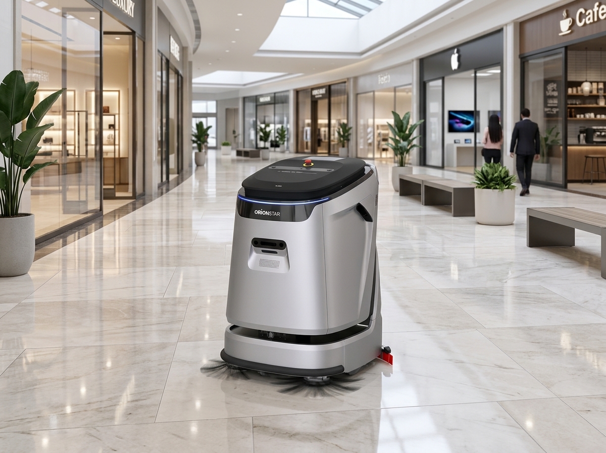 What is the best cleaning robot for a shopping mall?